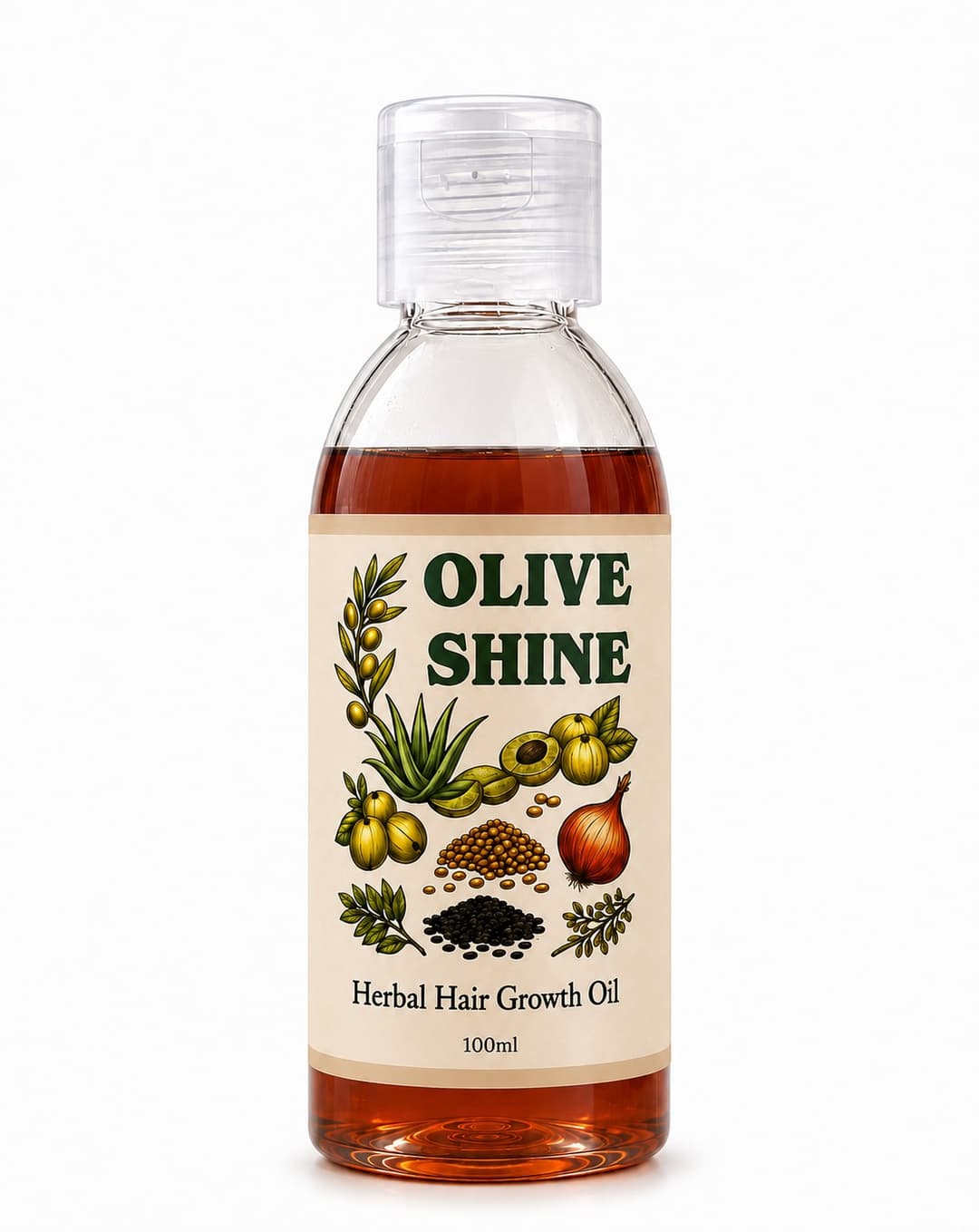 Olive Shine — Herbal Hair Growth Oil